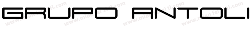 Grupo Antolin Bold字体转换
